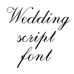 Chuzzlewit font: Wedding script font