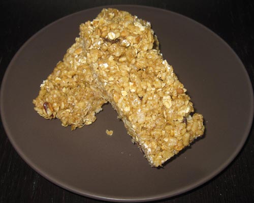 Homemade granola bars