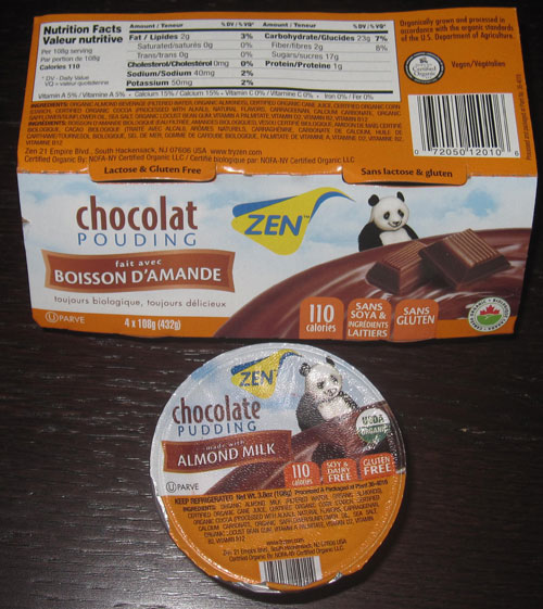 Zen Chocolate Almond pudding