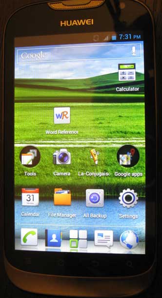 Huawei Ascend G312 front