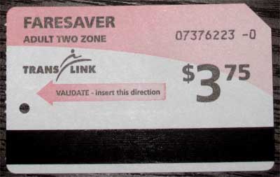 FareSaver individual ticket