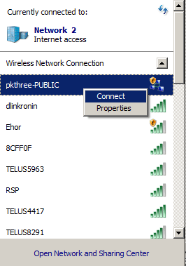 Enable wireless network