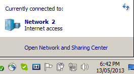 Open network and sharing center