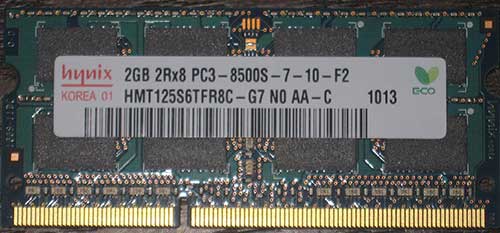 2Rx8 DDR3 SODIMM RAM
