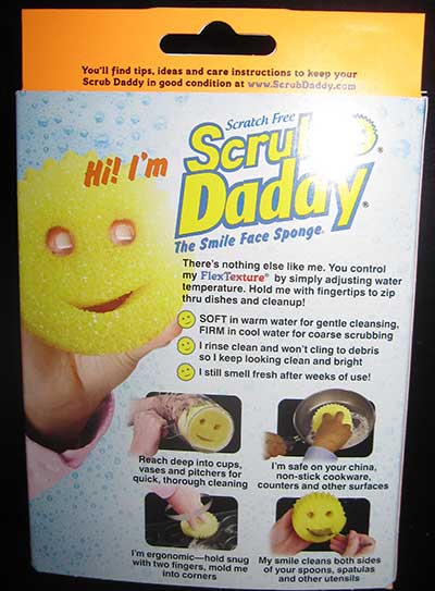 Scrub Daddy box back